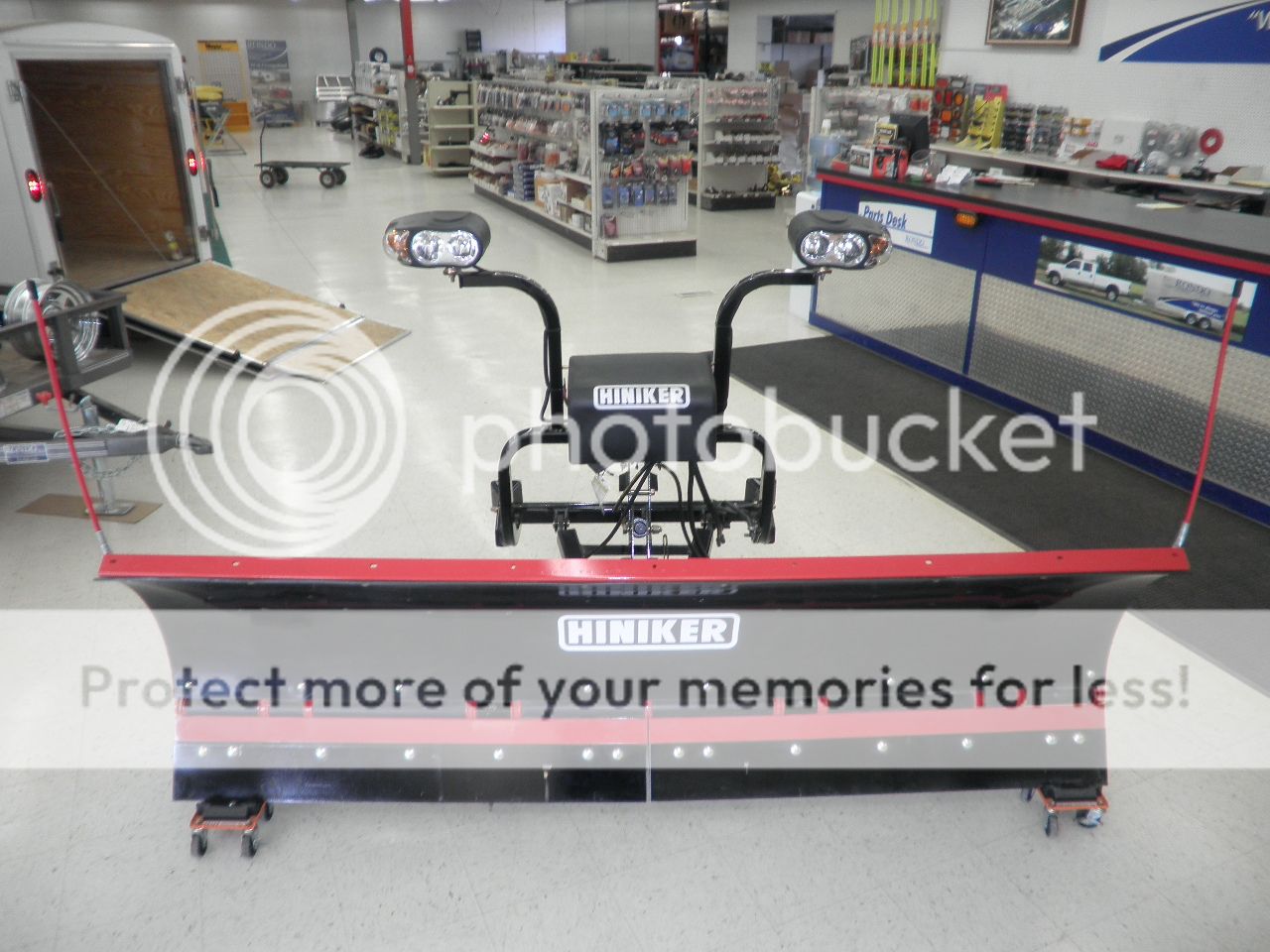 9' HINIKER SNOW PLOW COMPLETE! TRIP EDGE POLY VIDEO! eBay