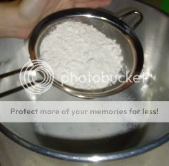 sifting flour